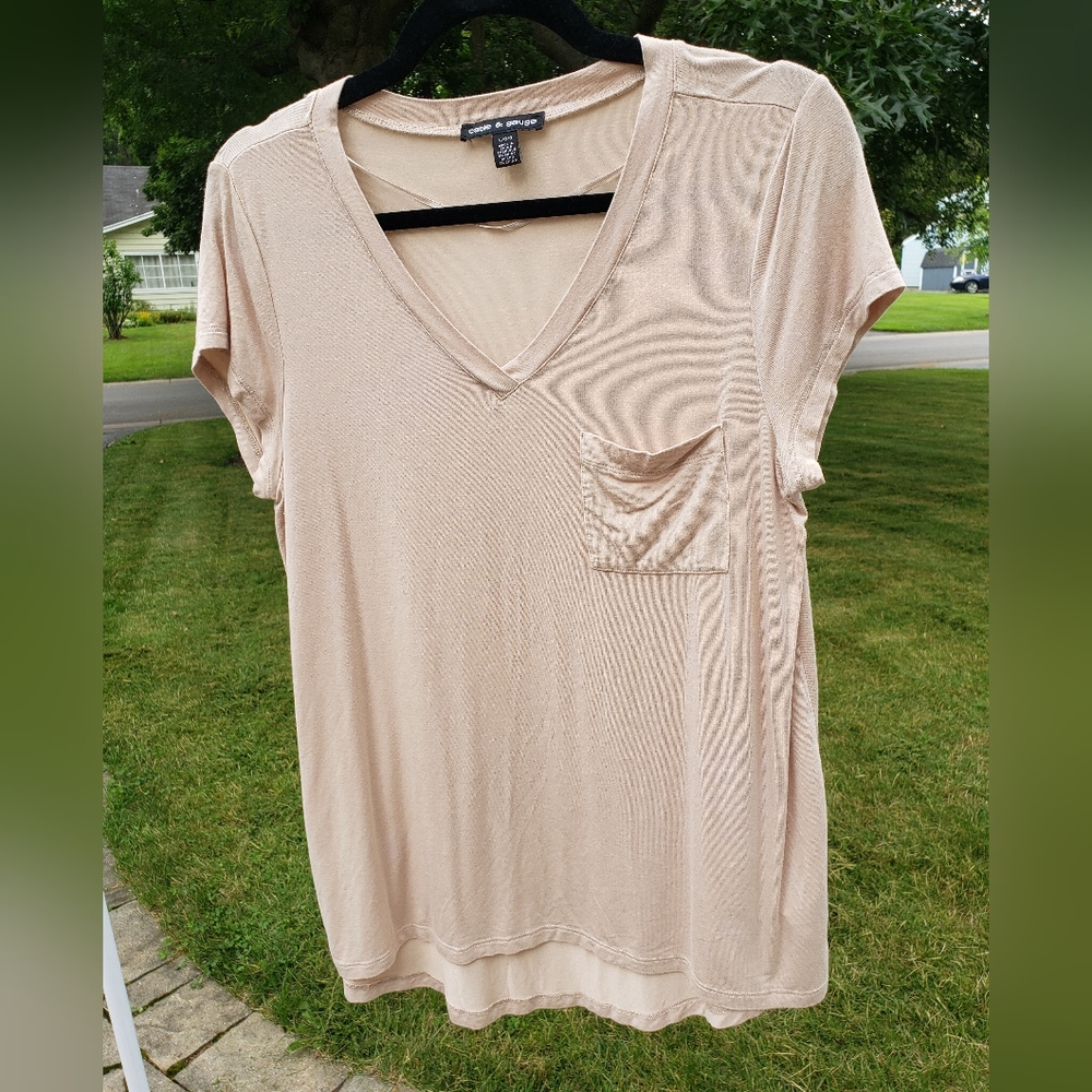 Cable & Gauge Tan T Shirt